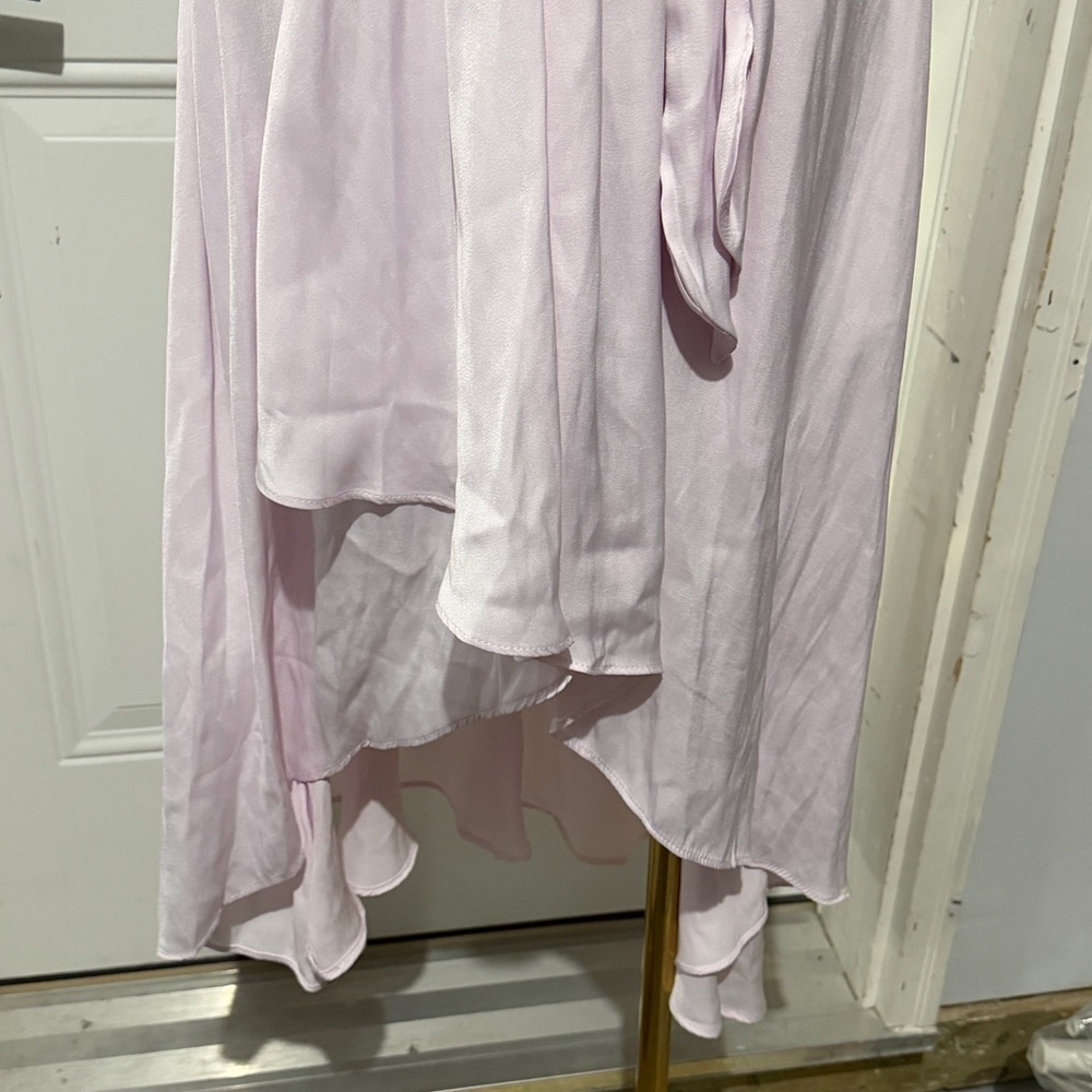 Chic Pastel Pink High Low Women’s Dress - Picture 5 of 8